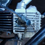 Głowica silnika czterosuwowego o pojemności 50 ccm. Głowica silnika czterosuwowego o pojemności 50 ccm.