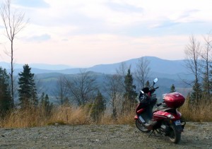 Widok na Beskid Sląski z przełęczy Salmopol