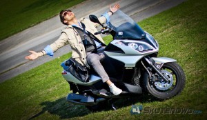 Kymco Downtown poza miastem daje poczucie ogromnej wolności