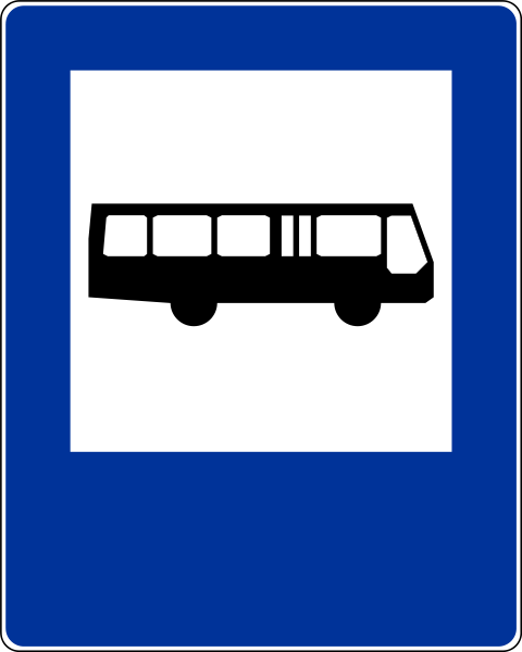 Znak D-15: przystanek autobusowy