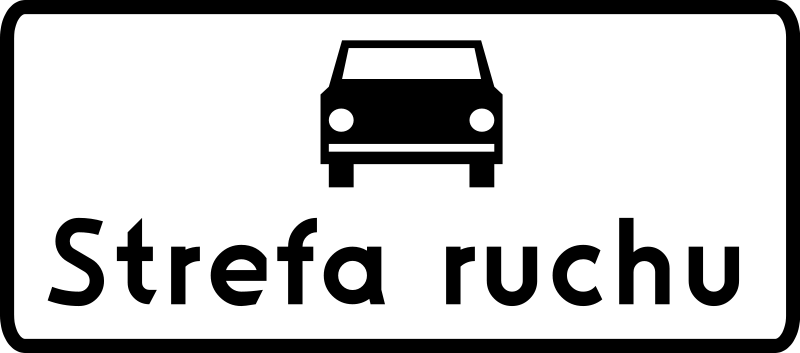 Znak D-52: strefa ruchu