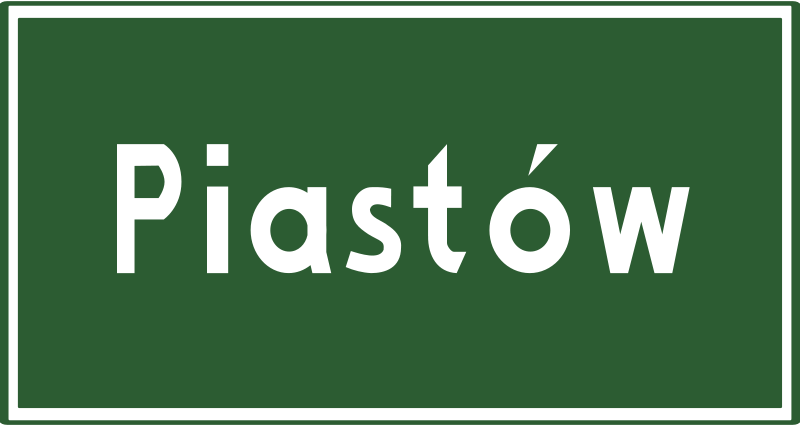 Znak E-17a: miejscowość