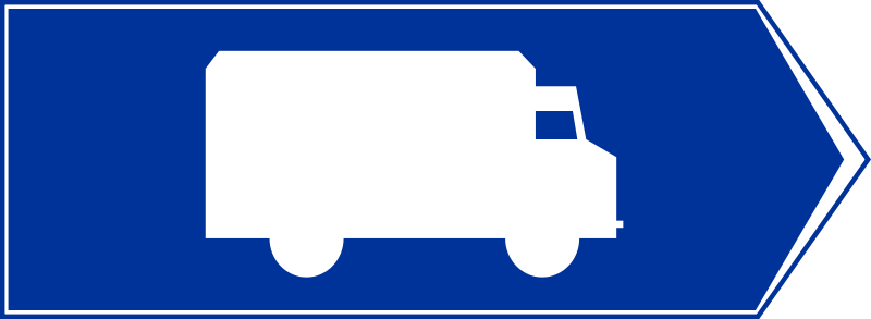 Znak F-13: przejazd tranzytowy