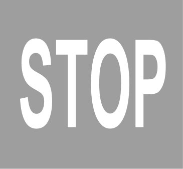 Znak P-16: napis stop