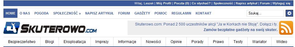 Skuterowo.com z nowym topem