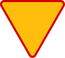 Znak A-7: ustąp pierwszeństwa