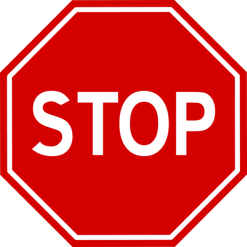 Znak B-20: stop