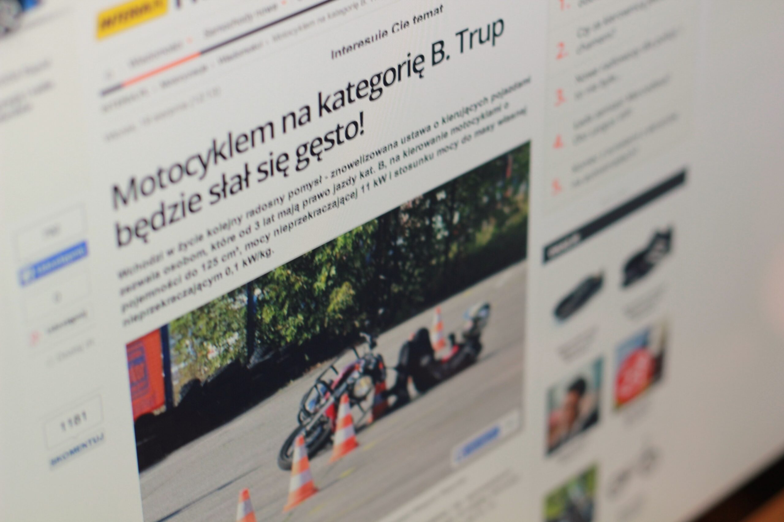 Polscy dziennikarze nie rozumieją ustawy o moto 125 ccm na kat. B.