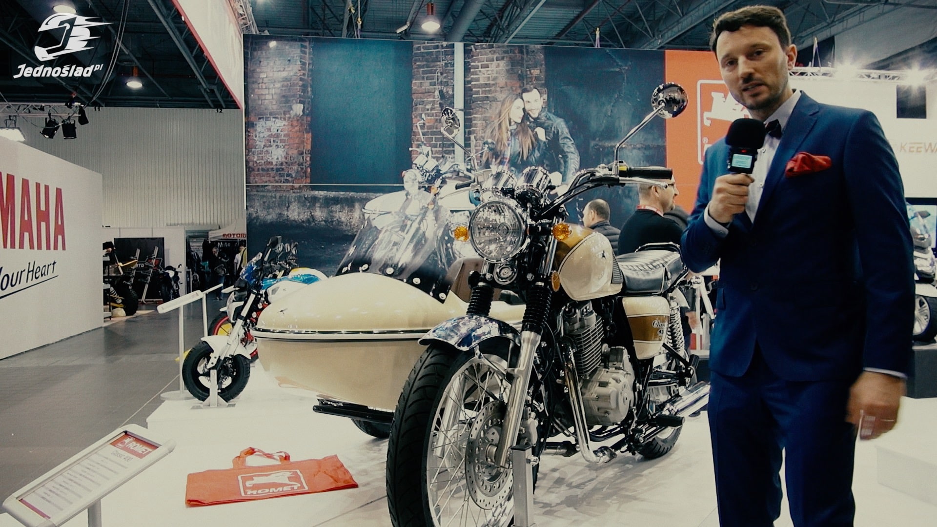 Romet Classic 400 z wózkiem bocznym na Moto Expo 2016