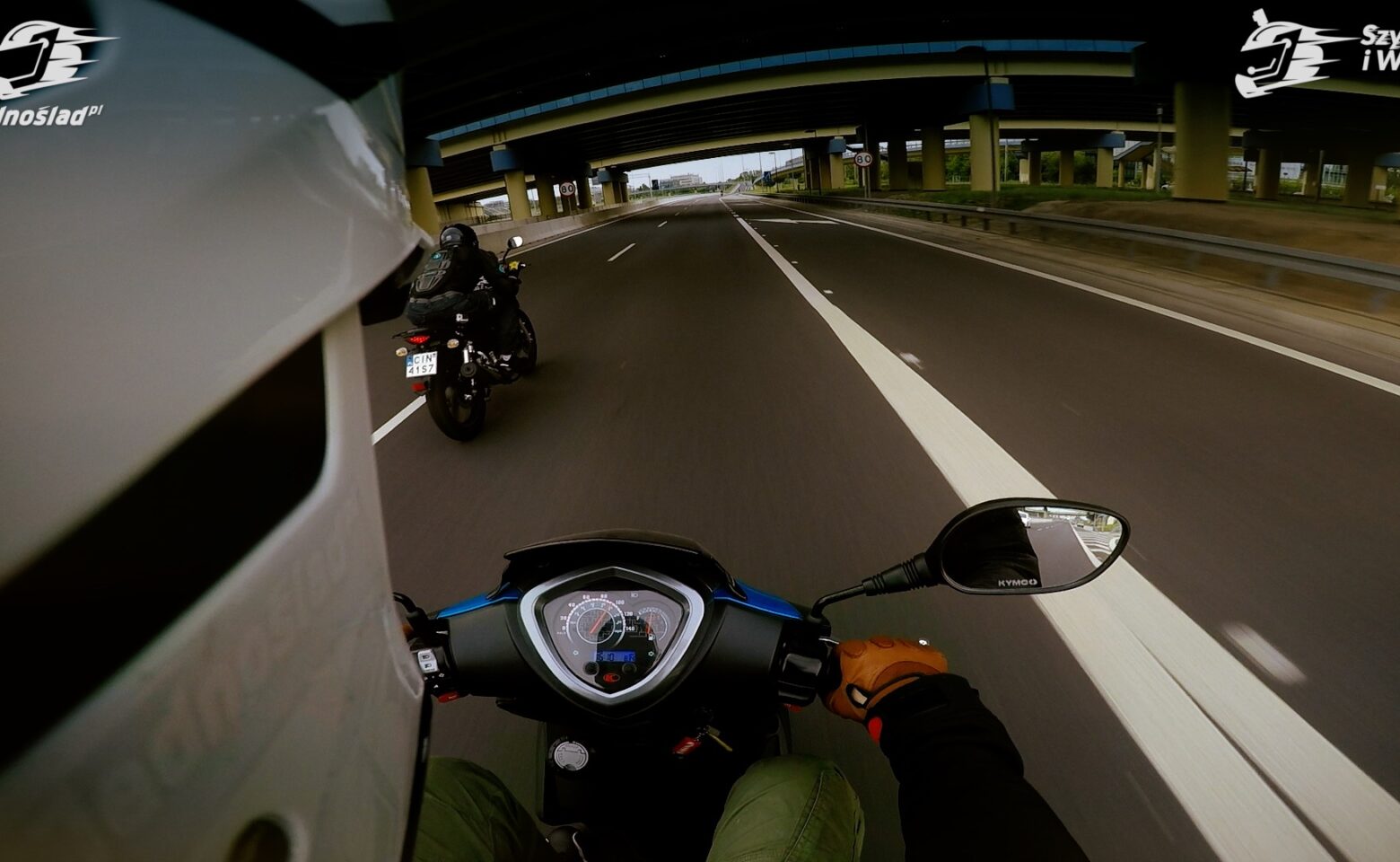 15 minut jazdy na Kymco Agility 16+ 125 #45 Szybcy i Wolni Vlog Jednoślad.pl