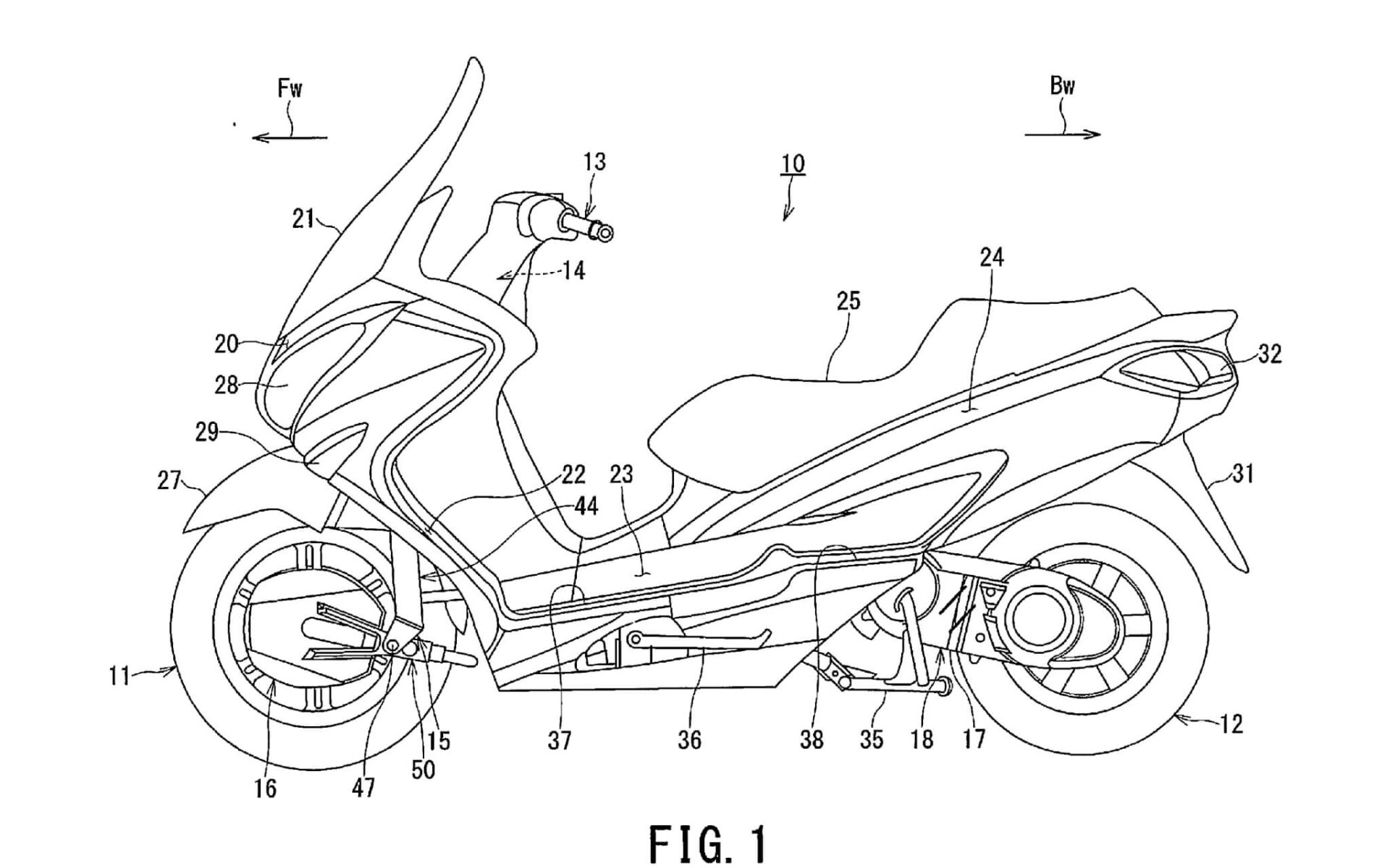 Suzuki Burgman z napędem na dwa koła? W USA jest już patent
