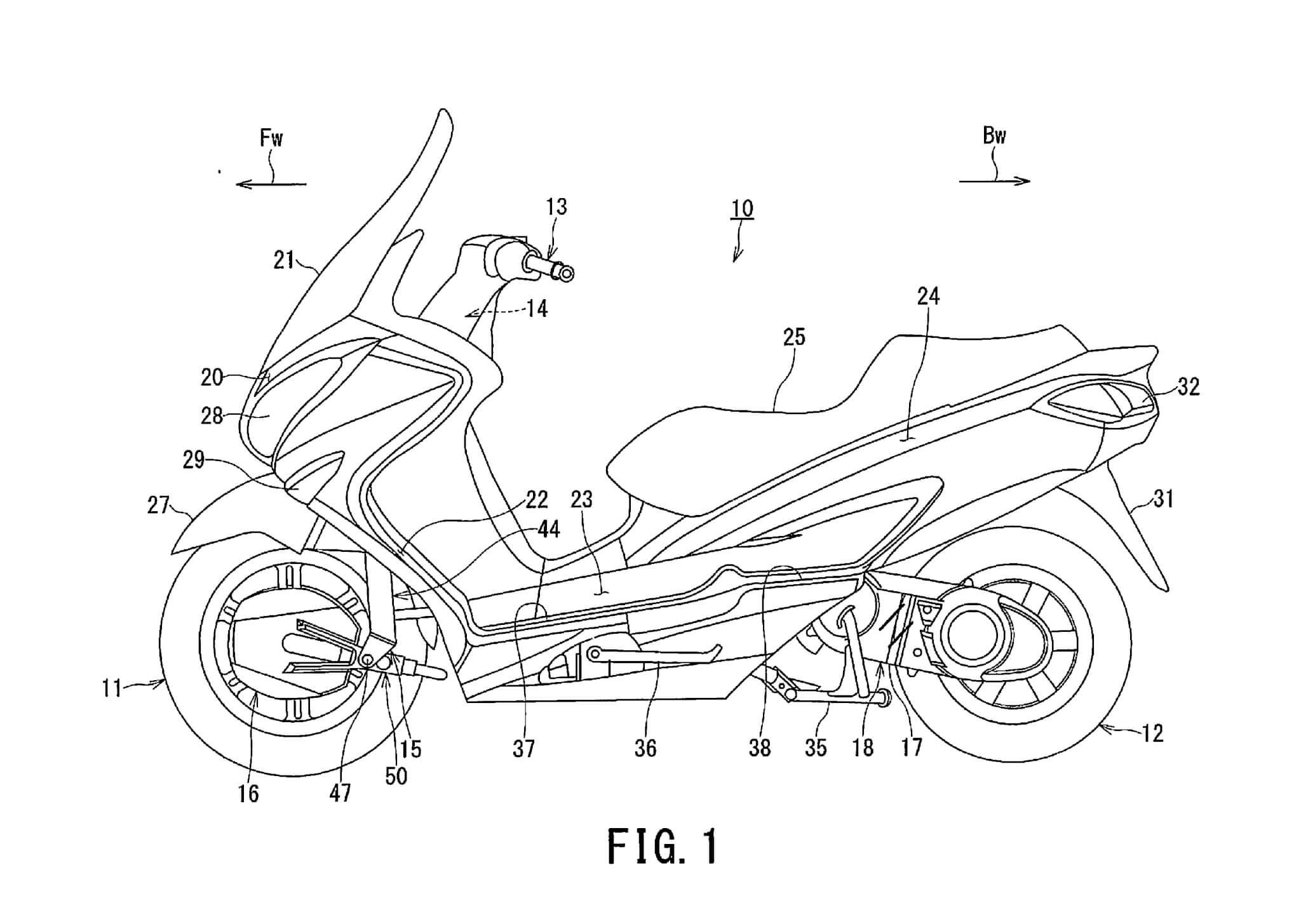 Suzuki Burgman z napędem na dwa koła? W USA jest już patent