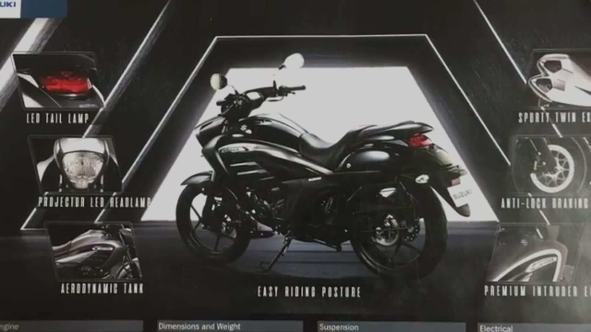 Suzuki Intruder 150 2018. Mały cruiser póki co w Indiach