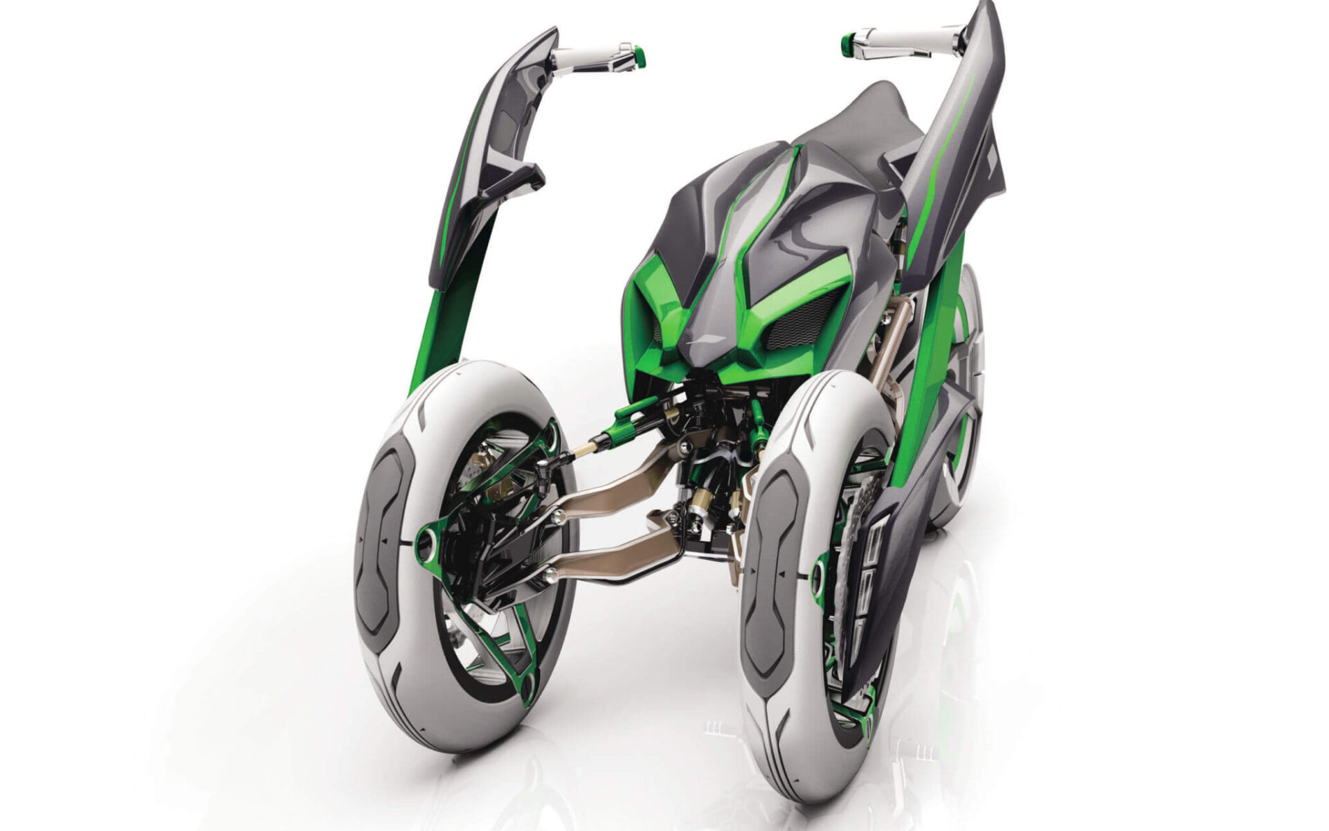 Trójkołowe Kawasaki. Kawasaki J Concept na wideo, czyli o tym jak Kawasaki pozazdrościło Yamasze