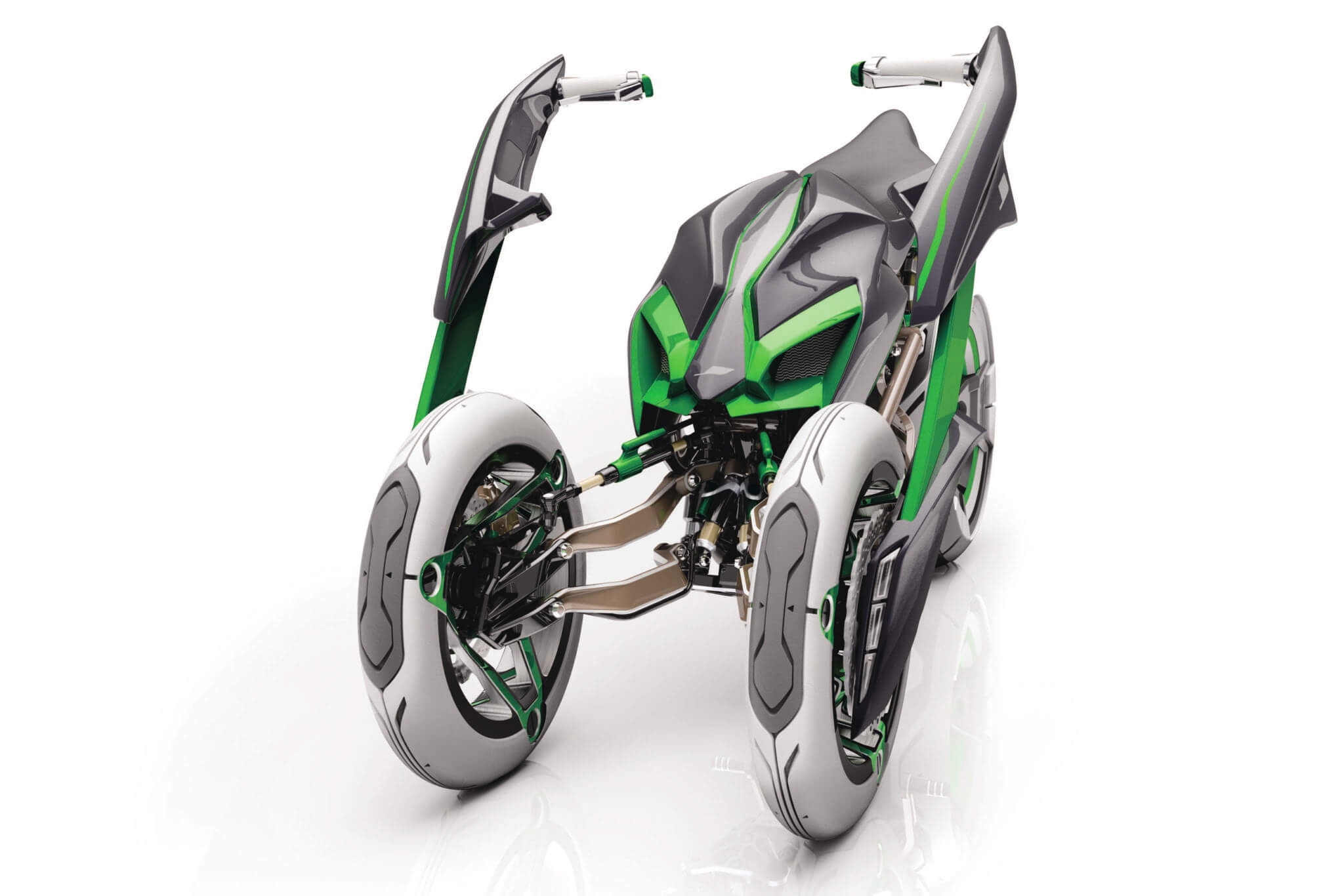 Trójkołowe Kawasaki. Kawasaki J Concept na wideo, czyli o tym jak Kawasaki pozazdrościło Yamasze