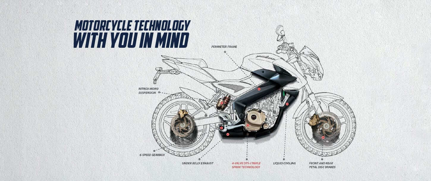Jak działa technologia trzech świec w Bajaj Dominar 400?