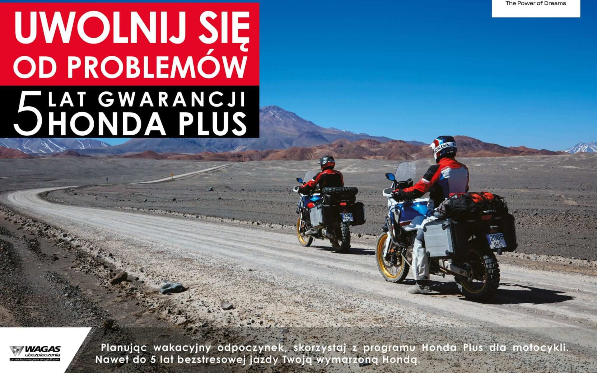 Przedłużona gwarancja Honda Plus. 5 lat bez limitu kilometrów!