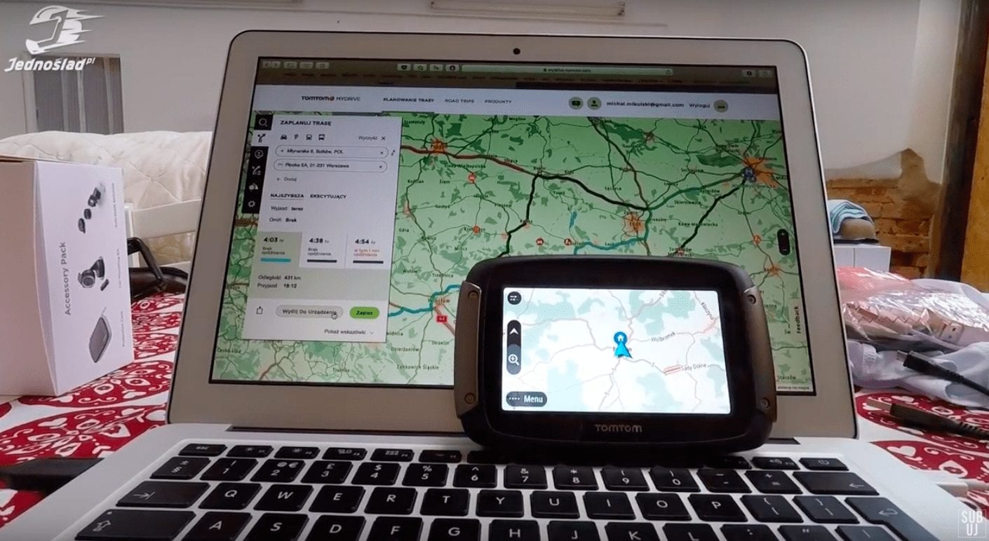 TomTom Rider 550: Jak działa motocyklowa nawigacja GPS? Jak wyznaczać trasę motocyklową?