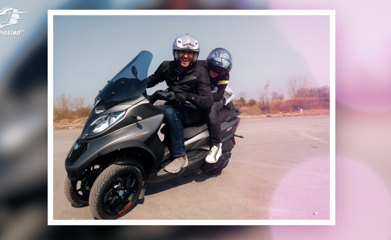 Zachar OFF + Piaggio MP3 500 HPE: Czy Zachar da radę poprowadzić największy skuter na prawo jazdy B?
