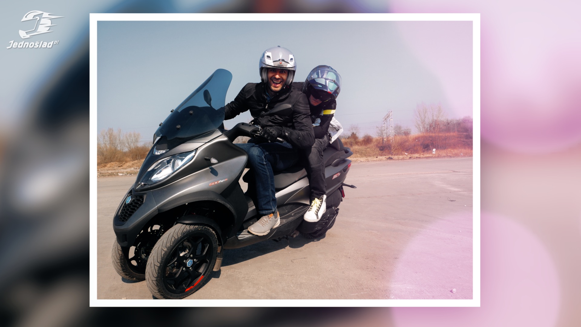 Zachar OFF + Piaggio MP3 500 HPE: Czy Zachar da radę poprowadzić największy skuter na prawo jazdy B?