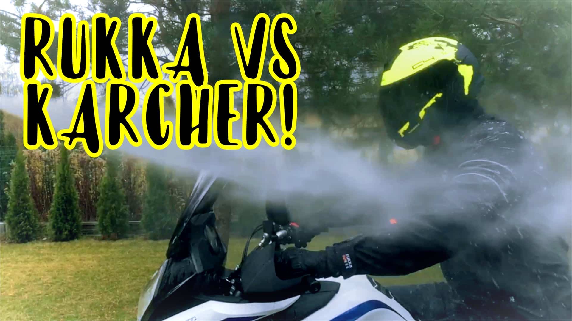 Nieprzemakalna odzież motocyklowa RUKKA vs myjka ciśnieniowa [WIDEO]