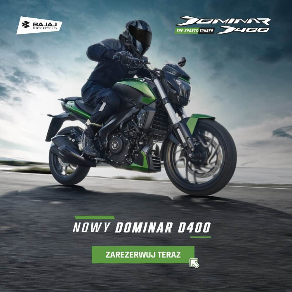 Nowy Bajaj Dominar 400 2020: Więcej mocy, bogatsze wyposażenie