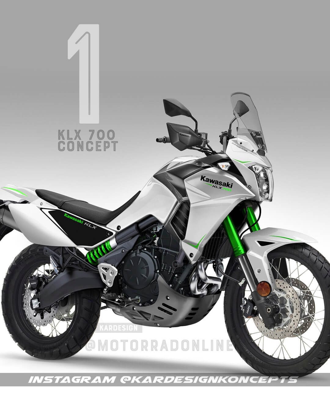 kawasaki 700 adventure bike
