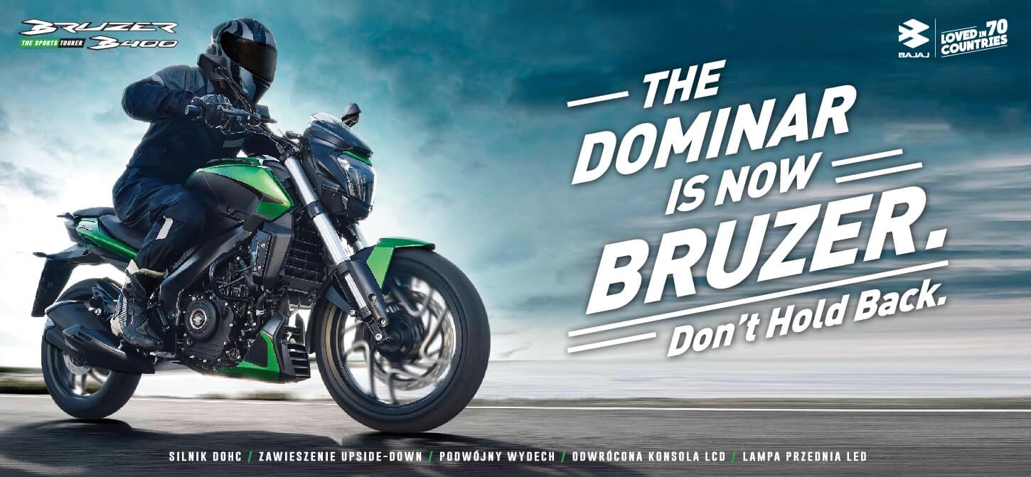 Bajaj Dominar teraz w Europie jako Bajaj Bruzer
