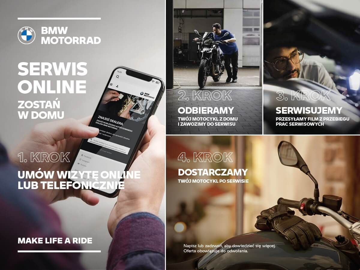 Serwis motocykli BMW w systemie door to door: Wystarczy, że zadzwonisz