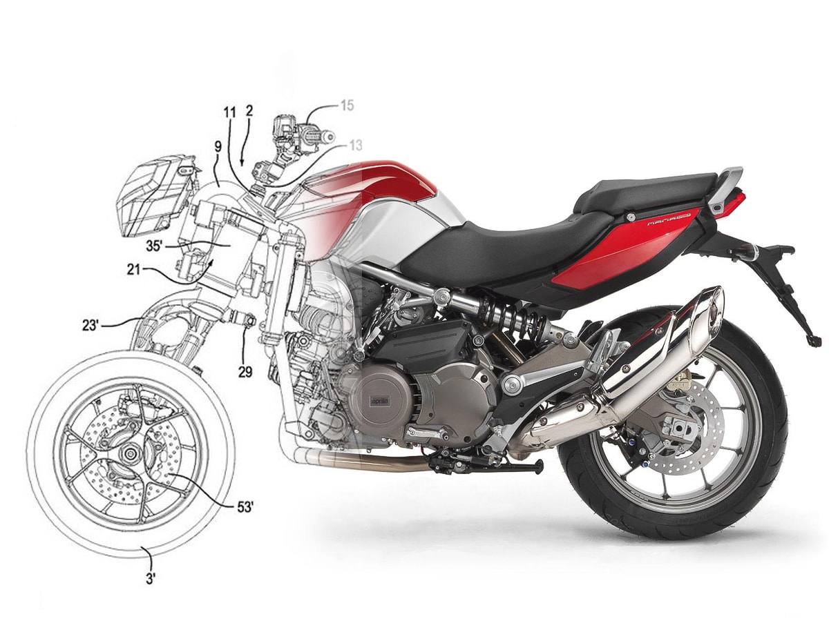 Aprilia patentuje motocykl na trzech kołach: Yamaha Niken w tarapatach?