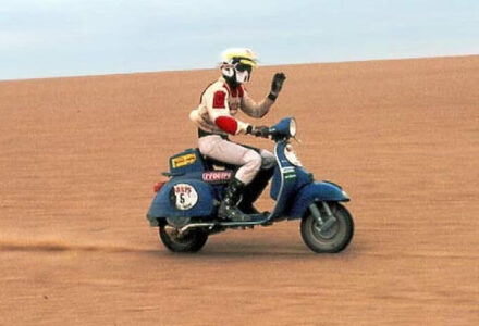 Skuter Vespa na Rajdzie Dakar (1980 rok)