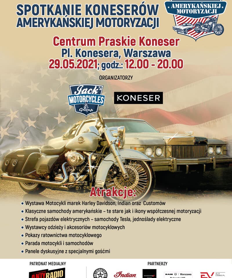 Spotkanie koneserów Amerykańskiej Motoryzacji