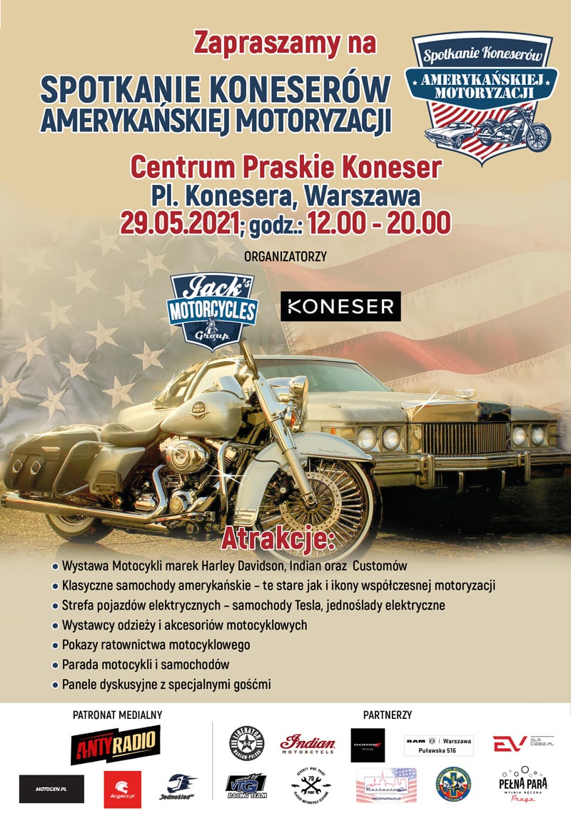 Spotkanie koneserów Amerykańskiej Motoryzacji