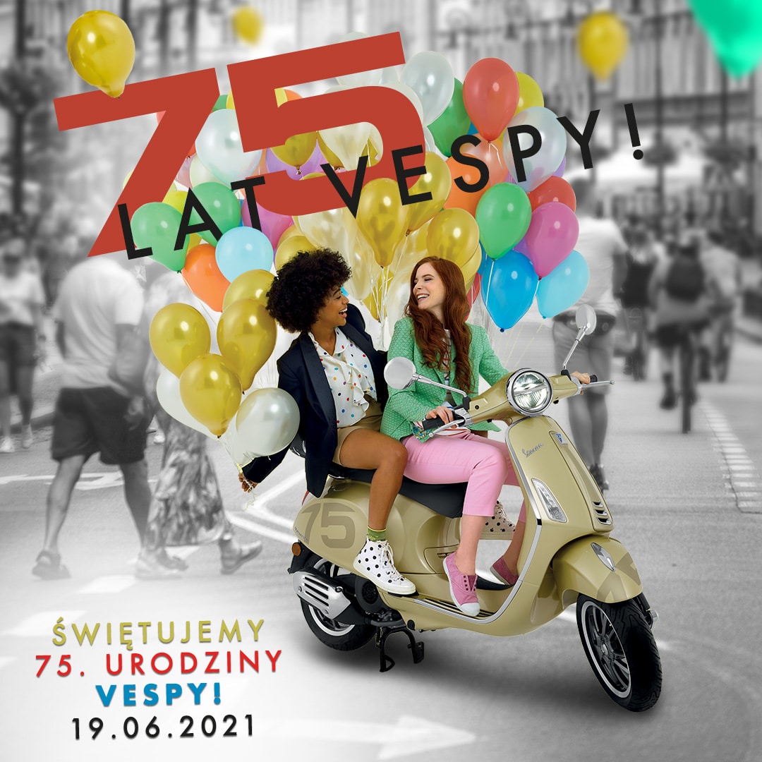 Vespa obchodzi 75. rocznicę powstania. Świętuj i zgarniaj rabaty!