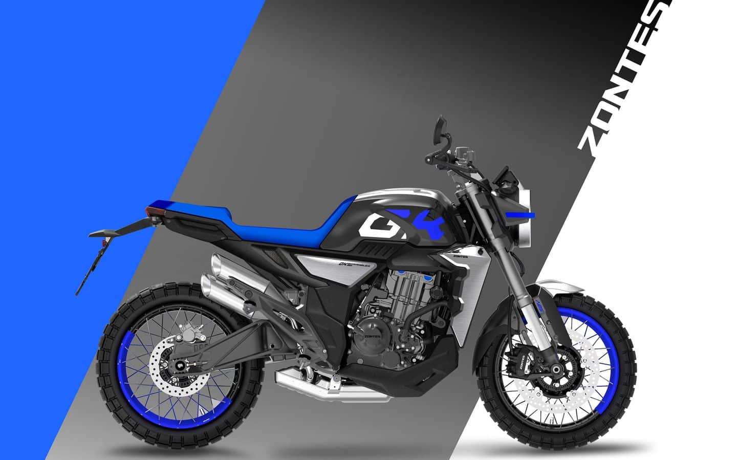 Zontes 350GK: Nadjeżdża prototyp nowego wypasionego scramblera. Będzie znacznie więcej mocy!