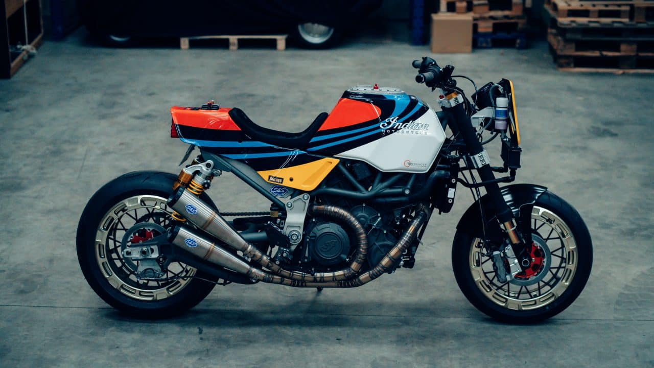 Hardkorowy motocykl custom z drukarki 3D: Indian FTR AMA