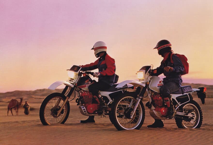 Honda XL600R w terenie