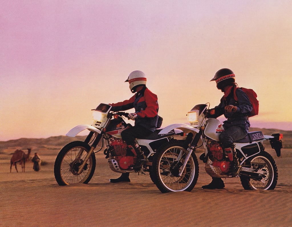 Honda XL600R w terenie