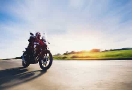 motocykl honda ruch jazda słońce trasa