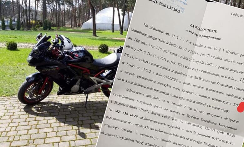 Kierowco strzeż się! Zarekwirowanie motocykli przez wojsko znowu pod lupą