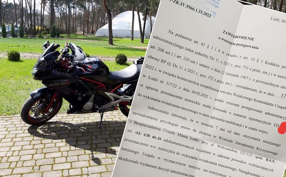 Kierowco strzeż się! Zarekwirowanie motocykli przez wojsko znowu pod lupą