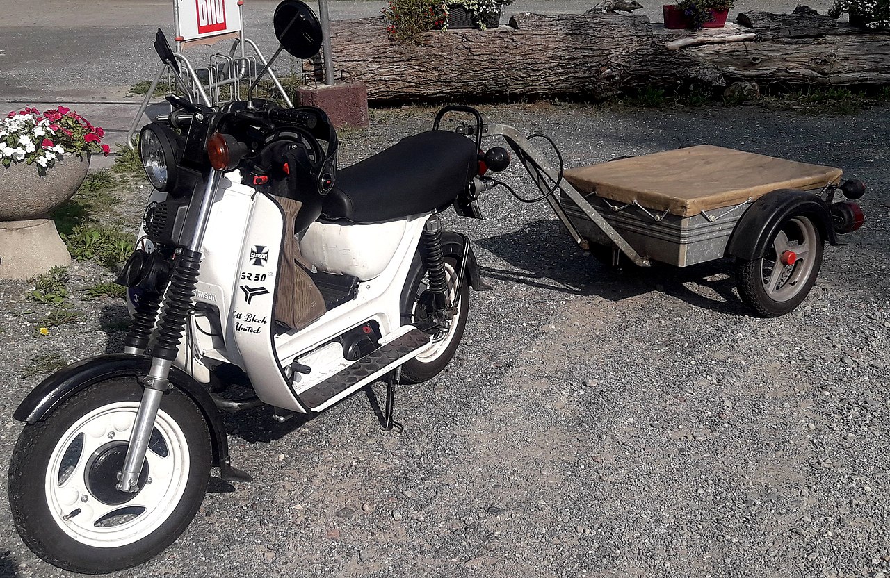 Simson SR50 z przyczepką