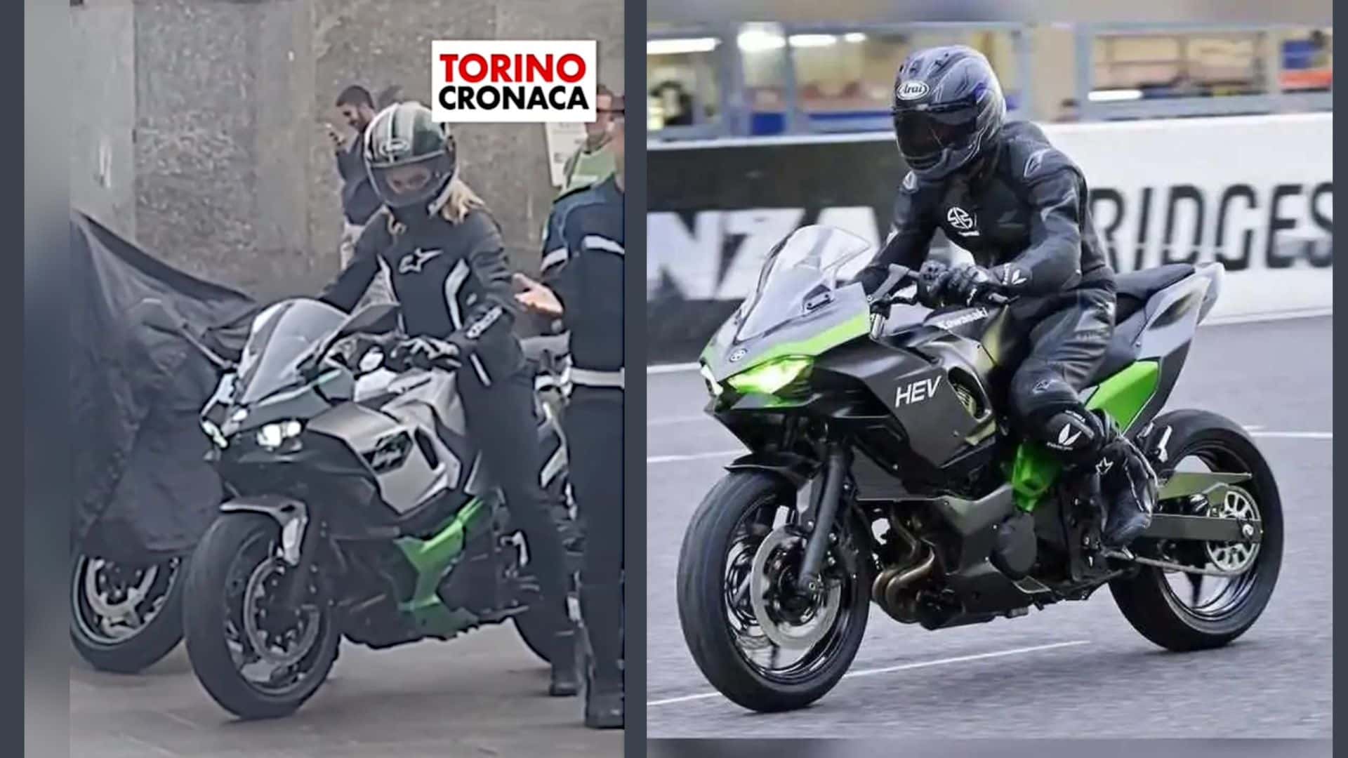 Hybrydowe Kawasaki przyłapane w Turynie – hybryda lepsza od pełnoprawnego elektryka?