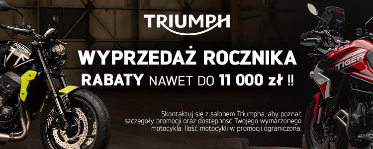 Triumph – wyprzedaż rocznika i wyjątkowe rabaty do nawet 11 000 złotych!