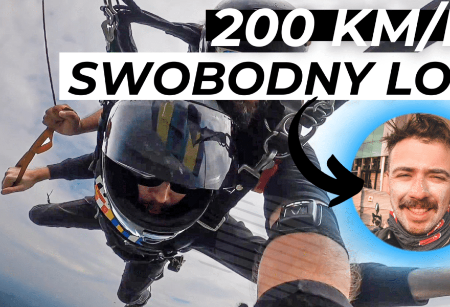 Skok ze spadochronem w kasku Schuberth S3