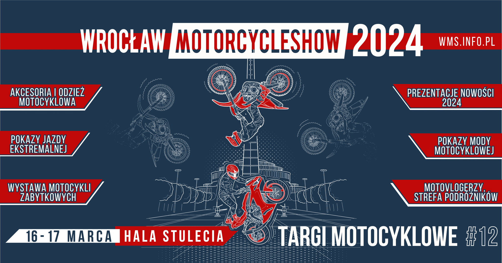 XII Edycja Wrocław Motorcycle Show z Pietrkiem i Wonsem, a także relacją live na całą Polskę!