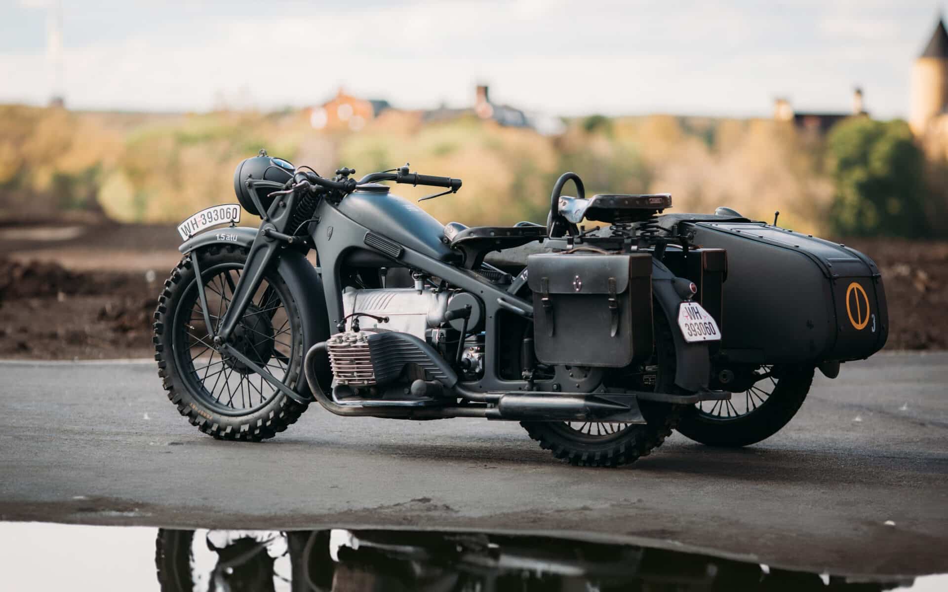 Zundapp K 800-W. Motocykl z II wojny światowej, czterocylindrowy