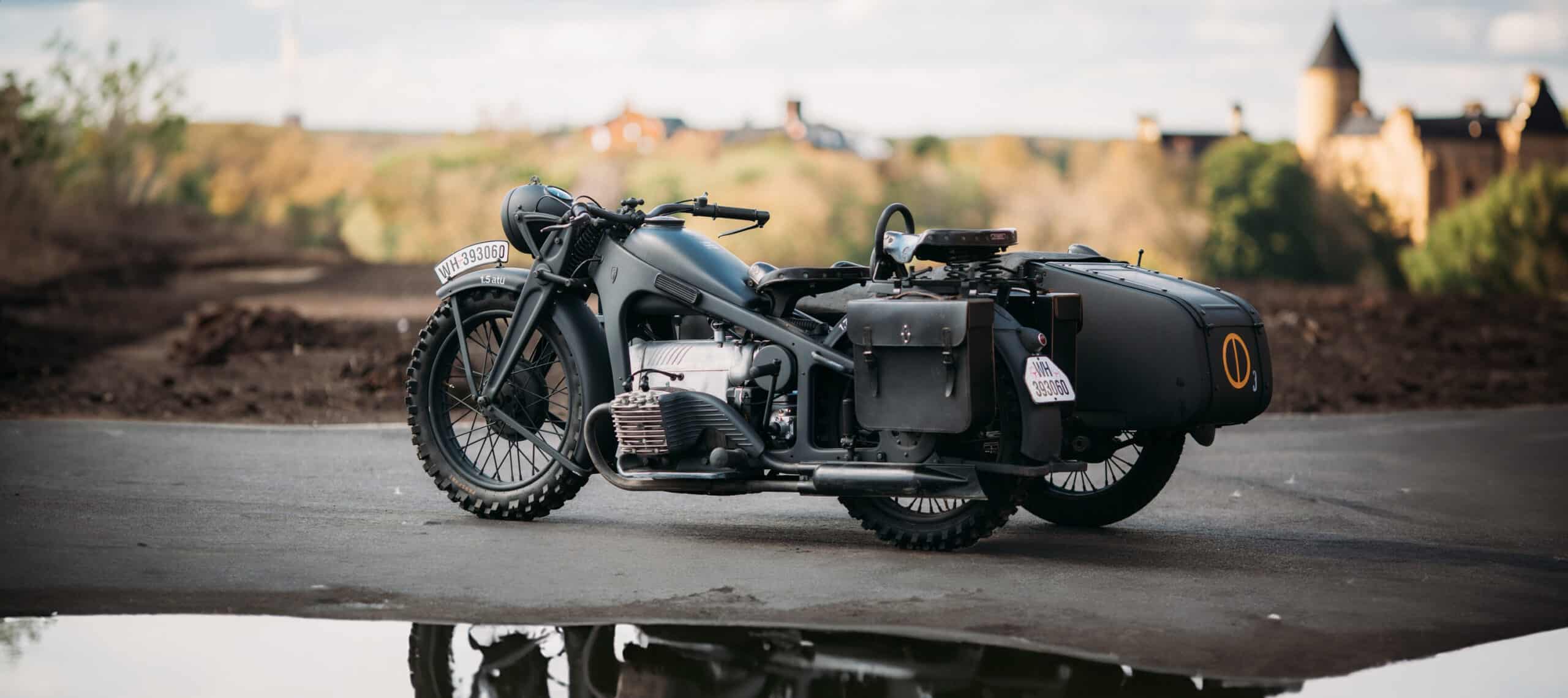 Zundapp K 800-W. Motocykl z II wojny światowej, czterocylindrowy