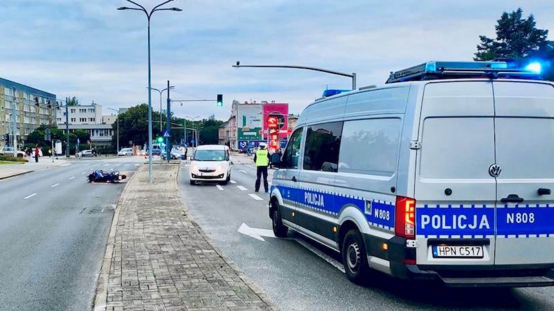 Nie żyje motocyklista stratowany w Słupsku. Podinspektor Rafał Fortuński zmarł w szpitalu.