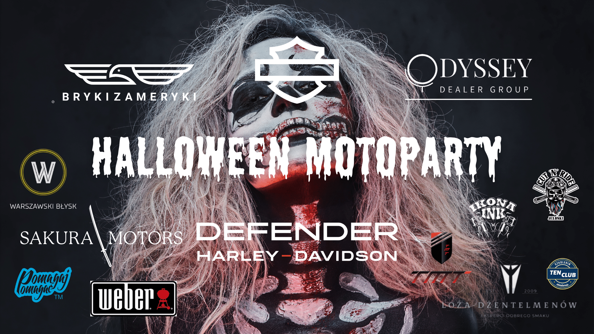 Halloween MotoParty impreza HarleyDavidson Defender Jednoślad.pl
